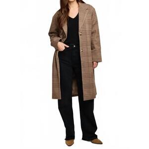 NEW GENTLE FAWN rosamund coat in chocolate glencheck